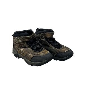 Camo Snow Boots Youth Size 11 Brown Hiking Hunting Outdoor Winter Trail